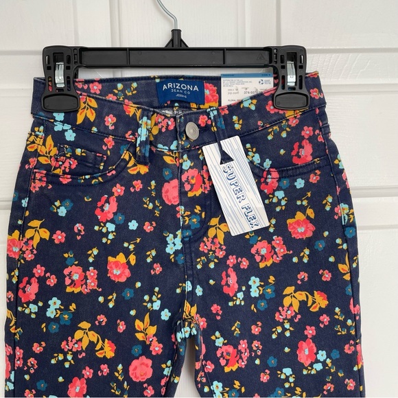 Arizona Jean Co Floral Fall Print Size 8 Jegging NWT - Picture 3 of 7